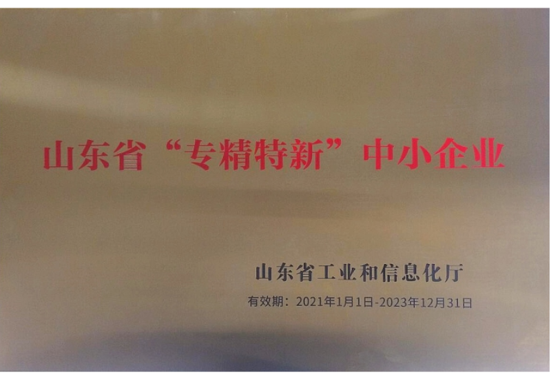山東省“專精特新”中小企業(yè)