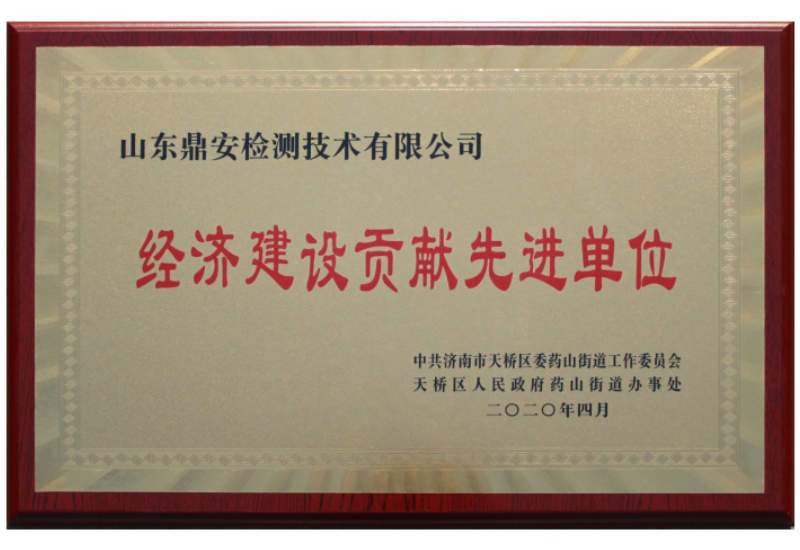 經(jīng)濟建設(shè)貢獻先進單位